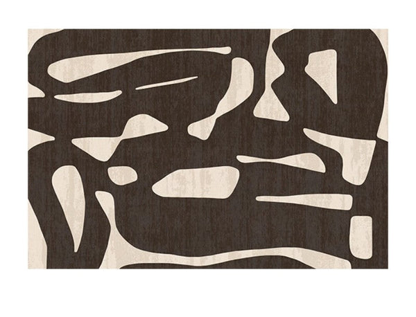Dining Room Floor Rugs, Abstract Contemporary Rugs for Bedroom, Modern Rug Ideas for Living Room, Modern Rugs under Sofa-Art Painting Canvas