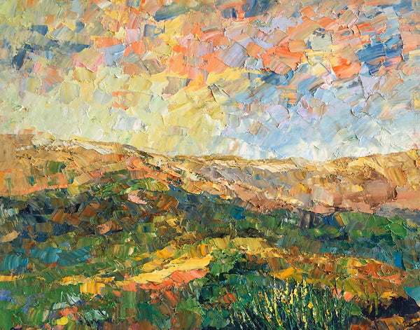 Abstract Mountain Painting, Landscape Canvas Painting, Original Painting for Living Room, Custom Oil Paintings-Art Painting Canvas