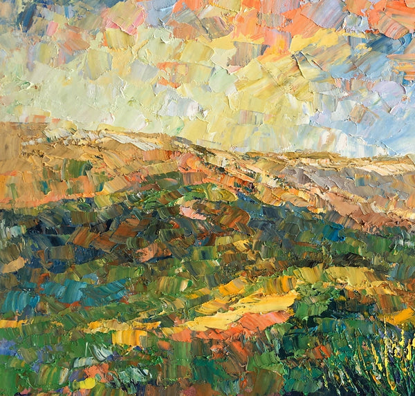 Abstract Mountain Painting, Landscape Canvas Painting, Original Painting for Living Room, Custom Oil Paintings-Art Painting Canvas
