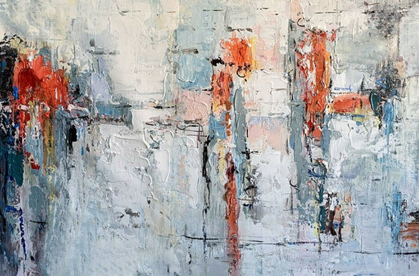 Abstract Acrylic Paintings for Living Room, Buy Paintings Online, Heavy Texture Canvas Art, Modern Contemporary Artwork-Art Painting Canvas
