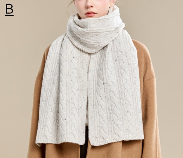 Christmas Gifts for Her, Holiday Scarf, Winter Wool Scarf, Warm Winter Scarf, Cold Weather Scarf, Fashion Scarf, Soft Cashmere Scarf for Women, Elegant Wool Scarves-Art Painting Canvas