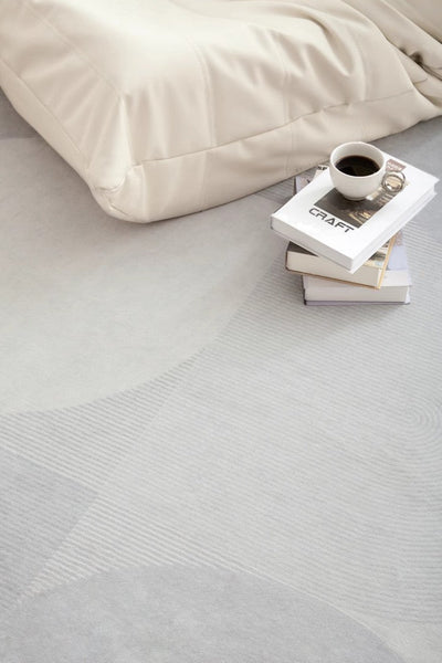 Abstract Contemporary Rugs for Bedroom, Dining Room Floor Rugs, Grey Modern Rugs under Sofa, Large Modern Rugs in Living Room, Modern Rugs for Office-Art Painting Canvas