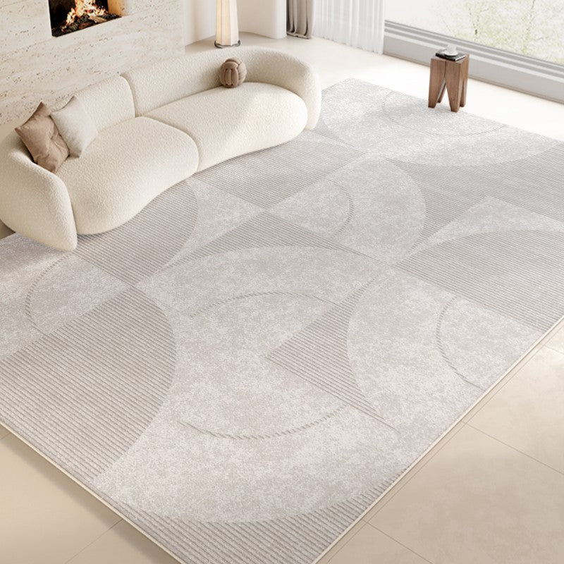 Abstract Contemporary Modern Rugs, Grey Modern Rugs for Living Room, Geometric Modern Rugs for Bedroom, Modern Rugs for Dining Room