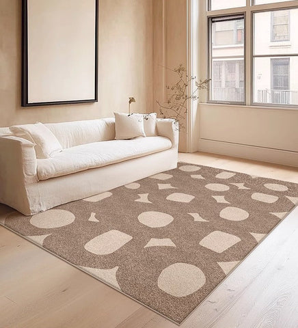 Living Room Modern Area Rug, Large Area Rugs for Office, Contemporary Area Rugs under Sofa, Bedroom Modern Floor Rugs-Art Painting Canvas