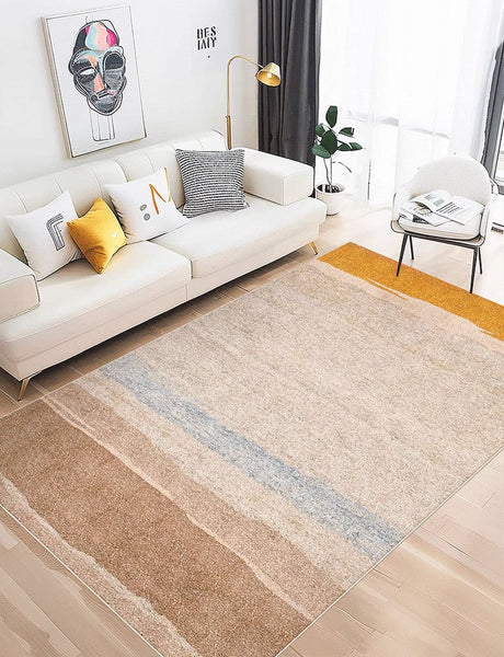 Modern Carpets under Coffee Table, Abstract Area Rugs for Bedroom, Contemporary Modern Rugs for Living Room, Geometric Modern Rugs under Dining Room Table-Art Painting Canvas