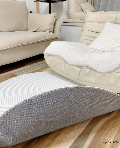 Geometric Carpets for Sale, Circular Rugs under Dining Room Table, Contemporary Round Rugs Next to Bed, Abstract Modern Rugs for Living Room-Art Painting Canvas