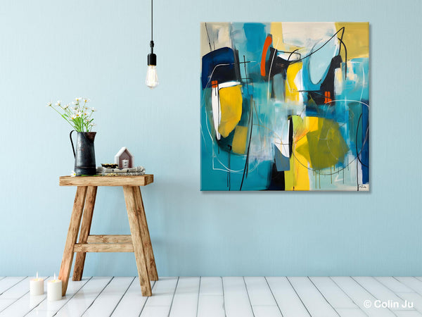 Acrylic Painting for Living Room, Contemporary Abstract Artwork, Extra Large Wall Art Paintings, Original Modern Artwork on Canvas-Art Painting Canvas