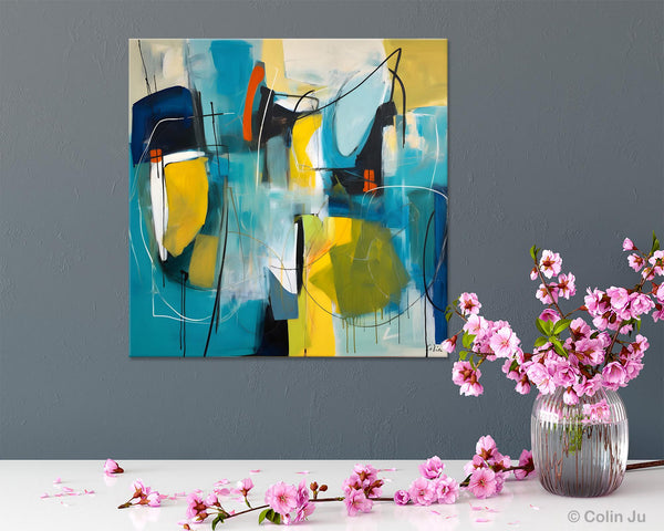 Acrylic Painting for Living Room, Contemporary Abstract Artwork, Extra Large Wall Art Paintings, Original Modern Artwork on Canvas-Art Painting Canvas