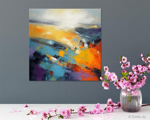 Acrylic Painting for Living Room, Heavy Texture Painting, Contemporary Abstract Artwork, Oversized Wall Art Paintings, Original Modern Paintings on Canvas-Art Painting Canvas