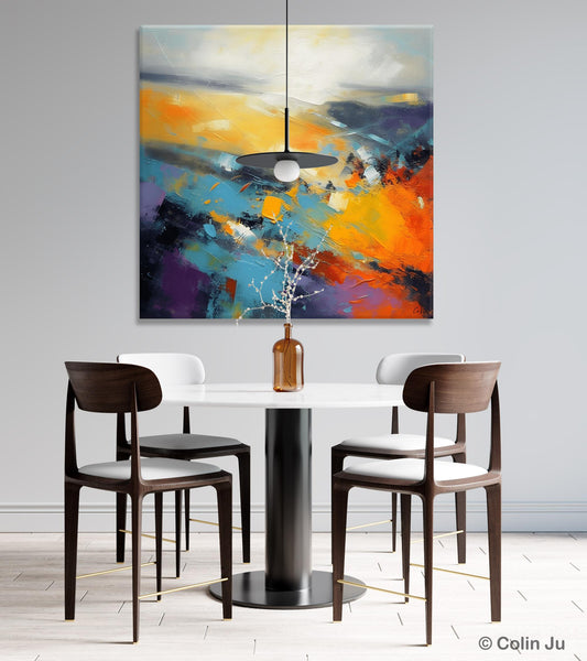 Acrylic Painting for Living Room, Heavy Texture Painting, Contemporary Abstract Artwork, Oversized Wall Art Paintings, Original Modern Paintings on Canvas-Art Painting Canvas