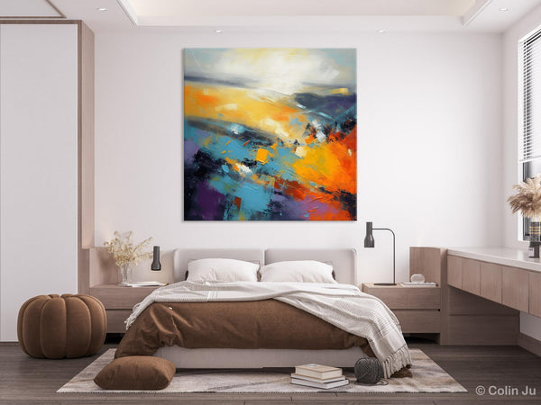 Acrylic Painting for Living Room, Heavy Texture Painting, Contemporary Abstract Artwork, Oversized Wall Art Paintings, Original Modern Paintings on Canvas-Art Painting Canvas