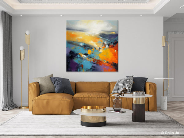 Acrylic Painting for Living Room, Heavy Texture Painting, Contemporary Abstract Artwork, Oversized Wall Art Paintings, Original Modern Paintings on Canvas-Art Painting Canvas