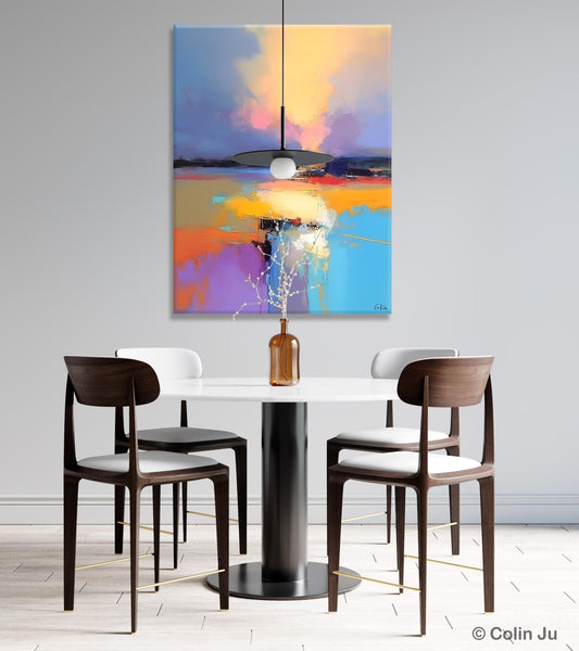 Canvas Painting for Bedroom, Landscape Canvas Painting, Abstract Landscape Painting, Original Landscape Art, Large Wall Art Paintings for Living Room-Art Painting Canvas