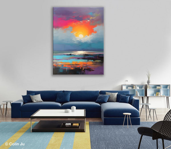 Original Hand Painted Oil Paintings, Canvas Paintings Behind Sofa, Contemporary Canvas Wall Art, Abstract Paintings for Bedroom, Buy Paintings Online-Art Painting Canvas