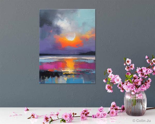 Contemporary Canvas Wall Art, Abstract Paintings for Bedroom, Original Hand Painted Oil Paintings, Canvas Paintings Behind Sofa, Buy Paintings Online-Art Painting Canvas