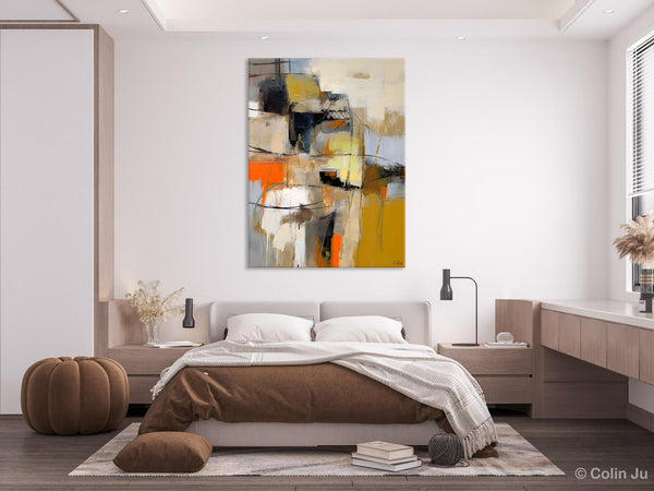 Acrylic Abstract Painting Behind Sofa, Large Painting on Canvas, Living Room Wall Art Paintings, Original Abstract Painting on Canvas-Art Painting Canvas