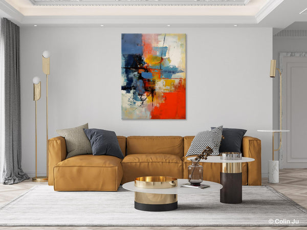 Simple Painting Ideas for Living Room, Acrylic Painting on Canvas, Original Hand Painted Art, Buy Paintings Online, Oversized Canvas Paintings-Art Painting Canvas