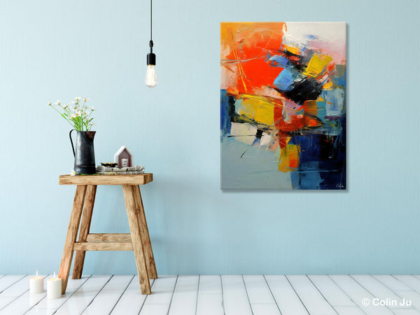Large Canvas Art Ideas, Large Painting for Living Room, Original Contemporary Acrylic Art Painting, Buy Large Paintings Online, Simple Modern Art-Art Painting Canvas