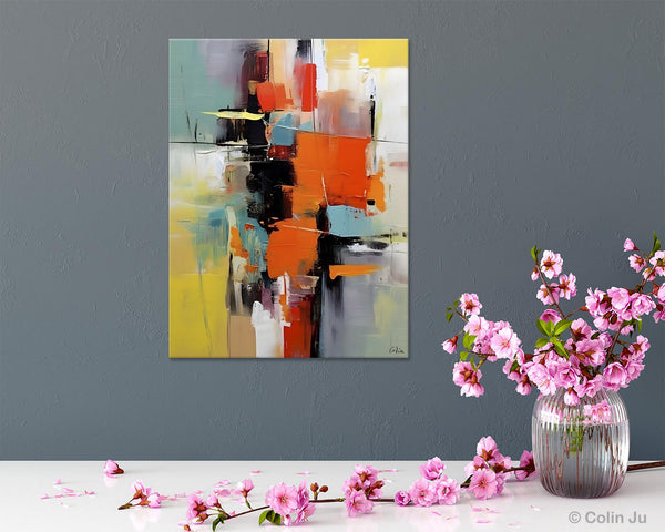 Abstract Canvas Painting, Modern Paintings for Living Room, Huge Painting for Sale, Original Hand Painted Wall Art-Art Painting Canvas