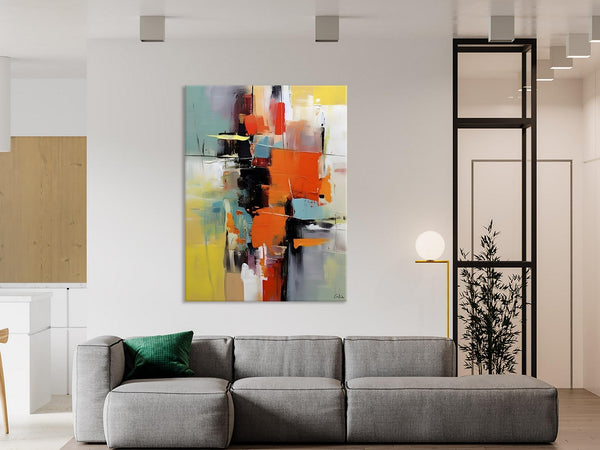Abstract Canvas Painting, Modern Paintings for Living Room, Huge Painting for Sale, Original Hand Painted Wall Art-Art Painting Canvas