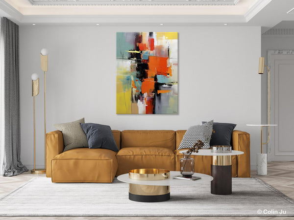 Abstract Canvas Painting, Modern Paintings for Living Room, Huge Painting for Sale, Original Hand Painted Wall Art-Art Painting Canvas