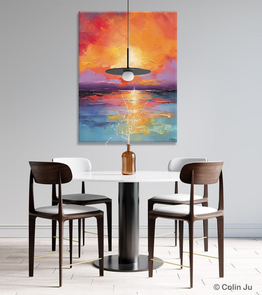 Modern Landscape Paintings, Oversized Contemporary Canvas Paintings, Extra Large Canvas Painting for Living Room, Original Canvas Wall Art-Art Painting Canvas