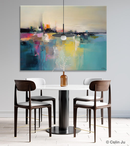 Acrylic Painting on Canvas, Original Landscape Paintings, Landscape Canvas Paintings for Living Room, Extra Large Modern Wall Art Paintings-Art Painting Canvas