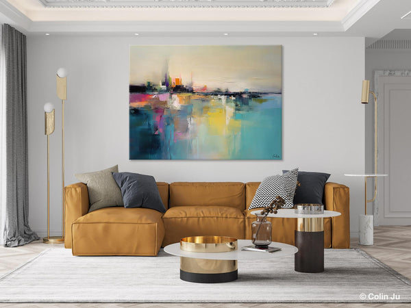 Acrylic Painting on Canvas, Original Landscape Paintings, Landscape Canvas Paintings for Living Room, Extra Large Modern Wall Art Paintings-Art Painting Canvas