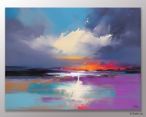 Living Room Abstract Paintings, Large Landscape Canvas Paintings, Buy Art Online, Original Landscape Abstract Painting, Simple Wall Art Ideas-Art Painting Canvas