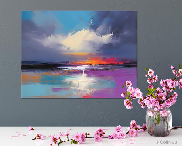 Living Room Abstract Paintings, Large Landscape Canvas Paintings, Buy Art Online, Original Landscape Abstract Painting, Simple Wall Art Ideas-Art Painting Canvas