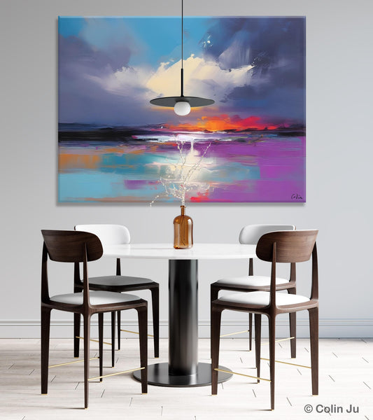 Living Room Abstract Paintings, Large Landscape Canvas Paintings, Buy Art Online, Original Landscape Abstract Painting, Simple Wall Art Ideas-Art Painting Canvas