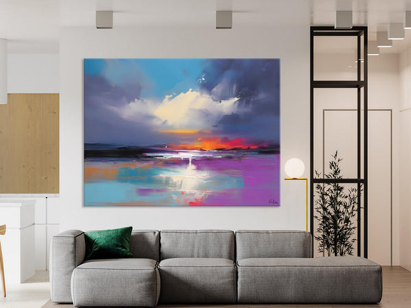 Living Room Abstract Paintings, Large Landscape Canvas Paintings, Buy Art Online, Original Landscape Abstract Painting, Simple Wall Art Ideas-Art Painting Canvas