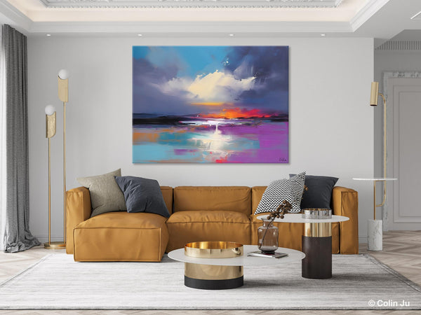 Living Room Abstract Paintings, Large Landscape Canvas Paintings, Buy Art Online, Original Landscape Abstract Painting, Simple Wall Art Ideas-Art Painting Canvas