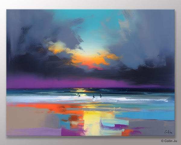 Large Landscape Canvas Paintings, Buy Art Online, Living Room Abstract Paintings, Original Landscape Abstract Painting, Simple Wall Art Ideas-Art Painting Canvas