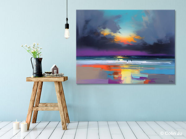 Large Landscape Canvas Paintings, Buy Art Online, Living Room Abstract Paintings, Original Landscape Abstract Painting, Simple Wall Art Ideas-Art Painting Canvas