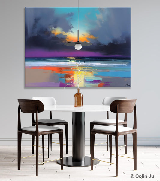 Large Landscape Canvas Paintings, Buy Art Online, Living Room Abstract Paintings, Original Landscape Abstract Painting, Simple Wall Art Ideas-Art Painting Canvas