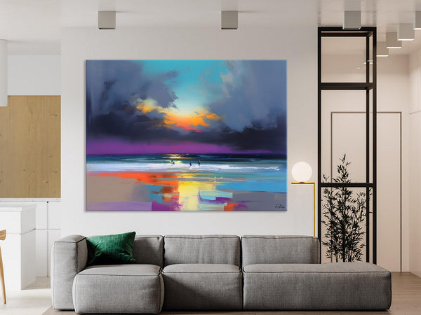 Large Landscape Canvas Paintings, Buy Art Online, Living Room Abstract Paintings, Original Landscape Abstract Painting, Simple Wall Art Ideas-Art Painting Canvas