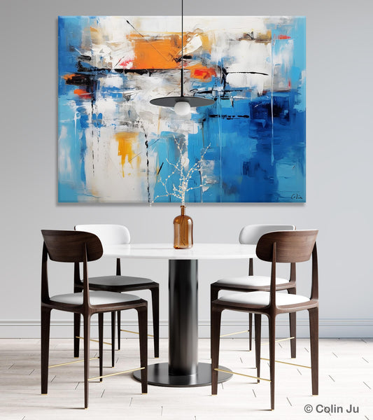 Abstract Paintings Behind Sofa, Acrylic Paintings for Bedroom, Hand Painted Canvas Art, Original Canvas Wall Art, Buy Paintings Online-Art Painting Canvas