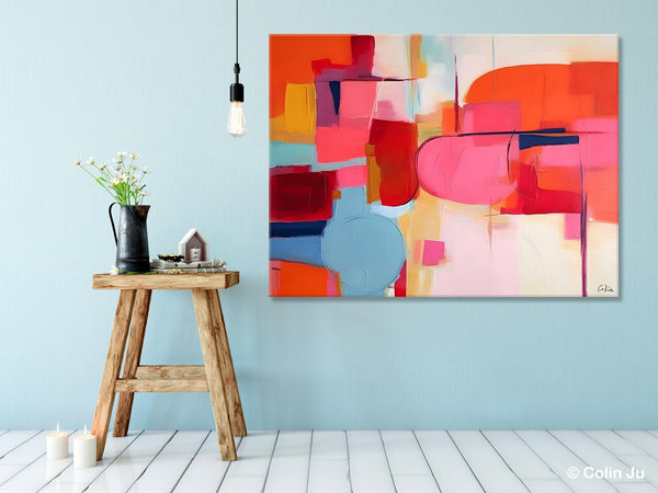 Acrylic Paintings Behind Sofa, Abstract Paintings for Bedroom, Original Hand Painted Canvas Art, Contemporary Canvas Wall Art, Buy Paintings Online-Art Painting Canvas
