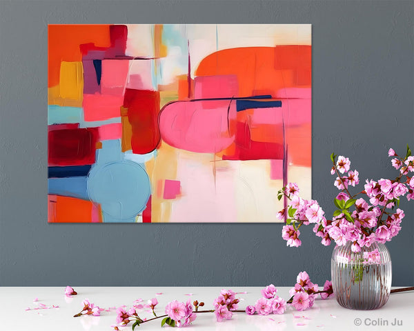 Acrylic Paintings Behind Sofa, Abstract Paintings for Bedroom, Original Hand Painted Canvas Art, Contemporary Canvas Wall Art, Buy Paintings Online-Art Painting Canvas