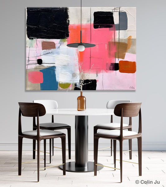 Contemporary Abstract Art, Bedroom Canvas Art Ideas, Simple Modern Art, Large Original Paintings for Sale, Buy Large Paintings Online-Art Painting Canvas