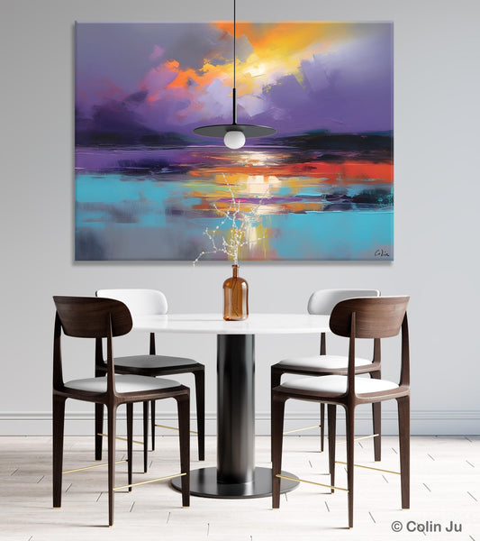 Modern Landscape Paintings, Landscape Paintings for Living Room, Original Abstract Canvas Painting, Contemporary Acrylic Paintings-Art Painting Canvas