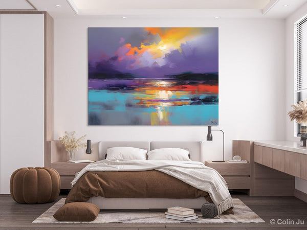 Modern Landscape Paintings, Landscape Paintings for Living Room, Original Abstract Canvas Painting, Contemporary Acrylic Paintings-Art Painting Canvas