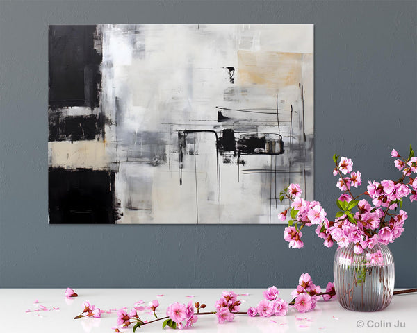 Modern Paintings for Bedroom, Living Room Wall Canvas Painting, Extra Large Abstract Artwork, Original Hand Painted Acrylic Painting-Art Painting Canvas