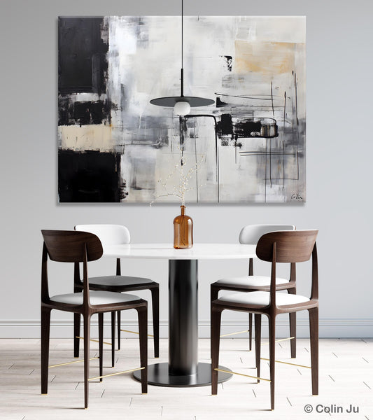 Modern Paintings for Bedroom, Living Room Wall Canvas Painting, Extra Large Abstract Artwork, Original Hand Painted Acrylic Painting-Art Painting Canvas