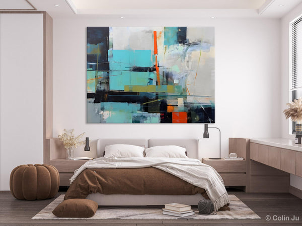 Contemporary Canvas Artwork, Large Modern Acrylic Painting, Abstract Wall Art for Dining Room, Original Hand Painted Wall Art Paintings-Art Painting Canvas