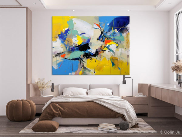 Living Room Wall Art Ideas, Original Modern Wall Art Paintings, Modern Paintings for Bedroom, Buy Paintings Online, Oversized Canvas Painting for Sale-Art Painting Canvas