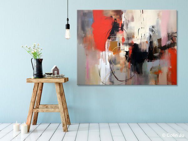 Large Wall Art Paintings Behind Sofa, Acrylic Paintings on Canvas, Original Acrylic Paintings, Modern Canvas Paintings, Hand Painted Canvas Art-Art Painting Canvas