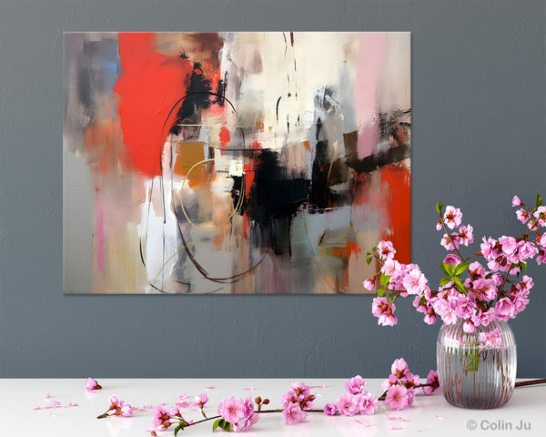 Large Wall Art Paintings Behind Sofa, Acrylic Paintings on Canvas, Original Acrylic Paintings, Modern Canvas Paintings, Hand Painted Canvas Art-Art Painting Canvas