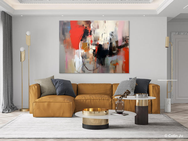 Large Wall Art Paintings Behind Sofa, Acrylic Paintings on Canvas, Original Acrylic Paintings, Modern Canvas Paintings, Hand Painted Canvas Art-Art Painting Canvas